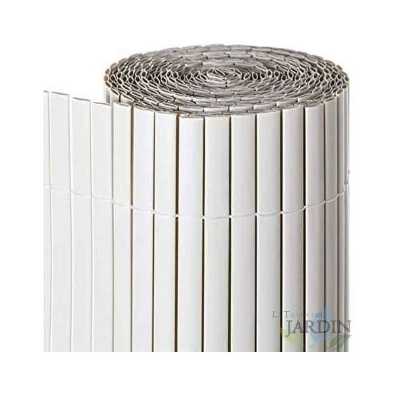 foto del prodotto suinga canniccio pvc recinzione recinto balcone frangivento doppio 1,2 x 3 m, bianco, per giardini e balconi, frangivento
