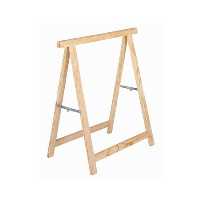 foto del prodotto suinga cavalletto in legno pieghevole per falegnameria e fai da te 74x73,5 cm ideale per assemblare tavole e tagliare legno