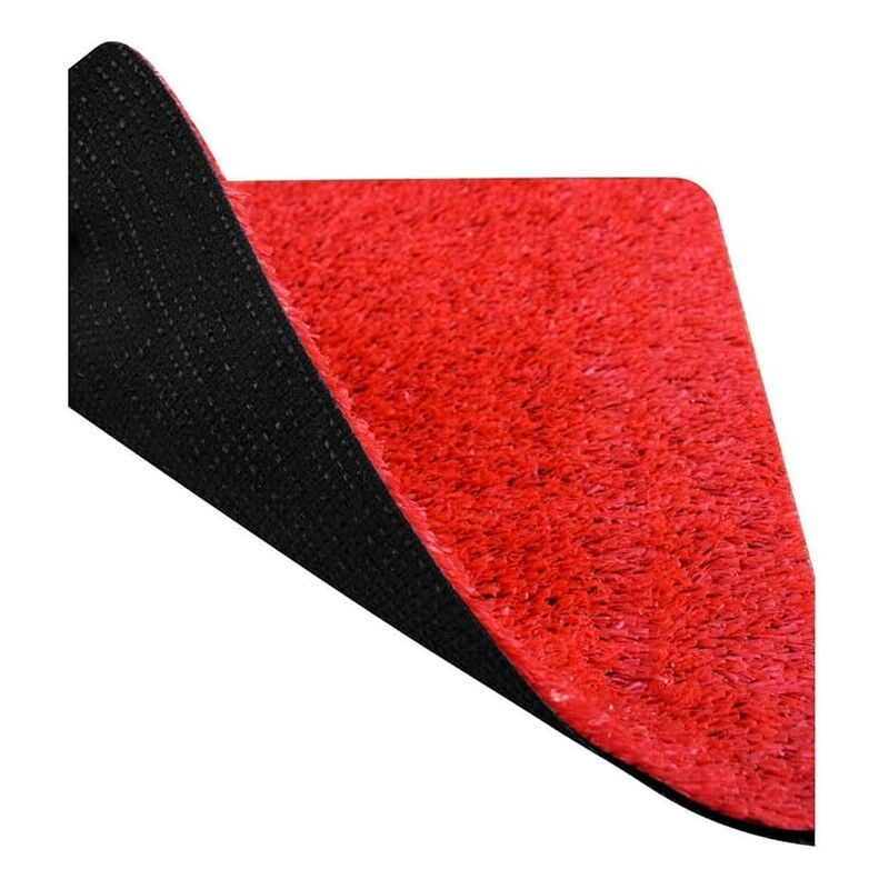foto del prodotto suinga erba sintetica tappeto rosso 7mm rotolo da 2x10m tappeto sintetico resistente ideale per eventi, terrazze e fiere