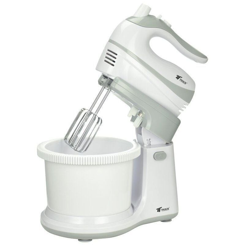 foto del prodotto suinga frullatore elettrico 500 w con ciotola e supporto. prep mix frullatore elettrico 500 w con fruste, ciotola 3l, 5 velocit 