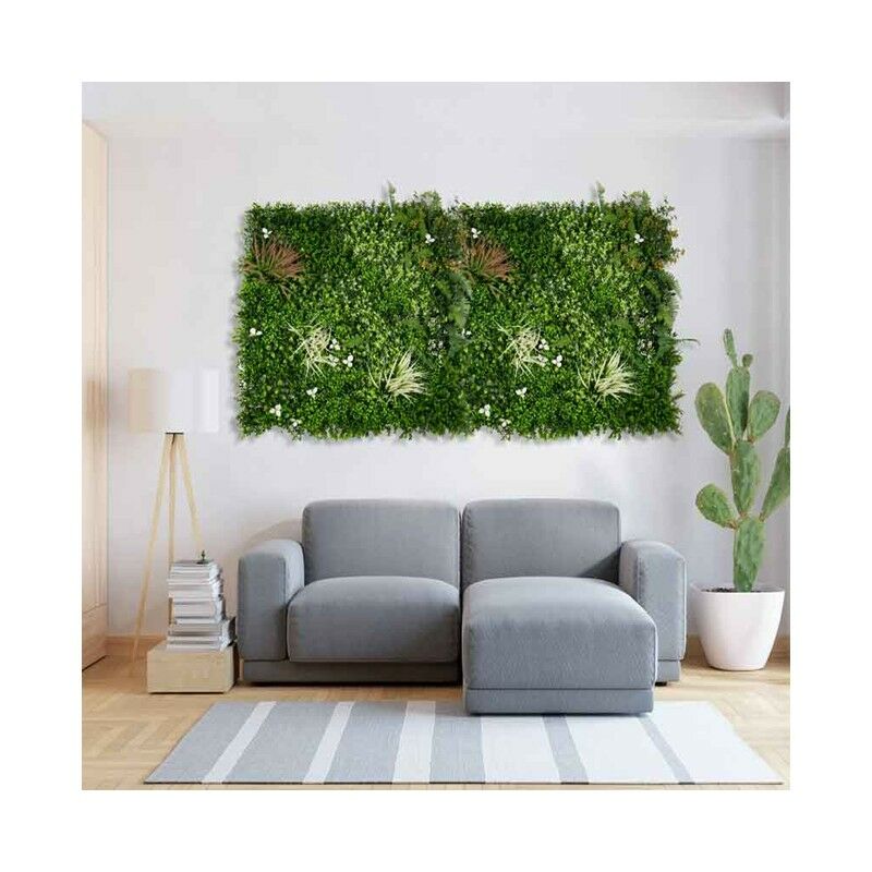 foto del prodotto suinga - giardino verticale jungle 100 x 100 cm. si adattano a qualsiasi spazio, creando ambienti di grande originalità e freschezza.