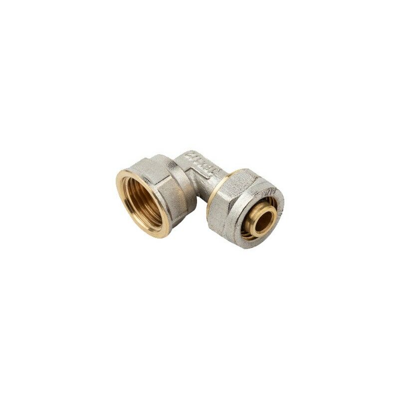 foto del prodotto suinga gomito femmina 1 2 per tubo multistrato a compressione da 20 mm, senza necessit di aggraffatrice, grigio