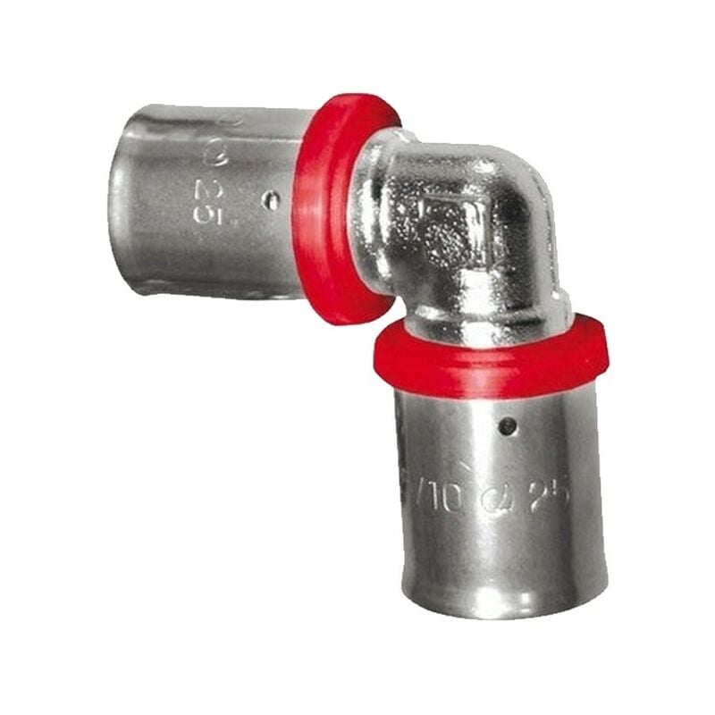 foto del prodotto suinga gomito per tubo multistrato da 16 mm, uso con aggraffatrice, grigio 