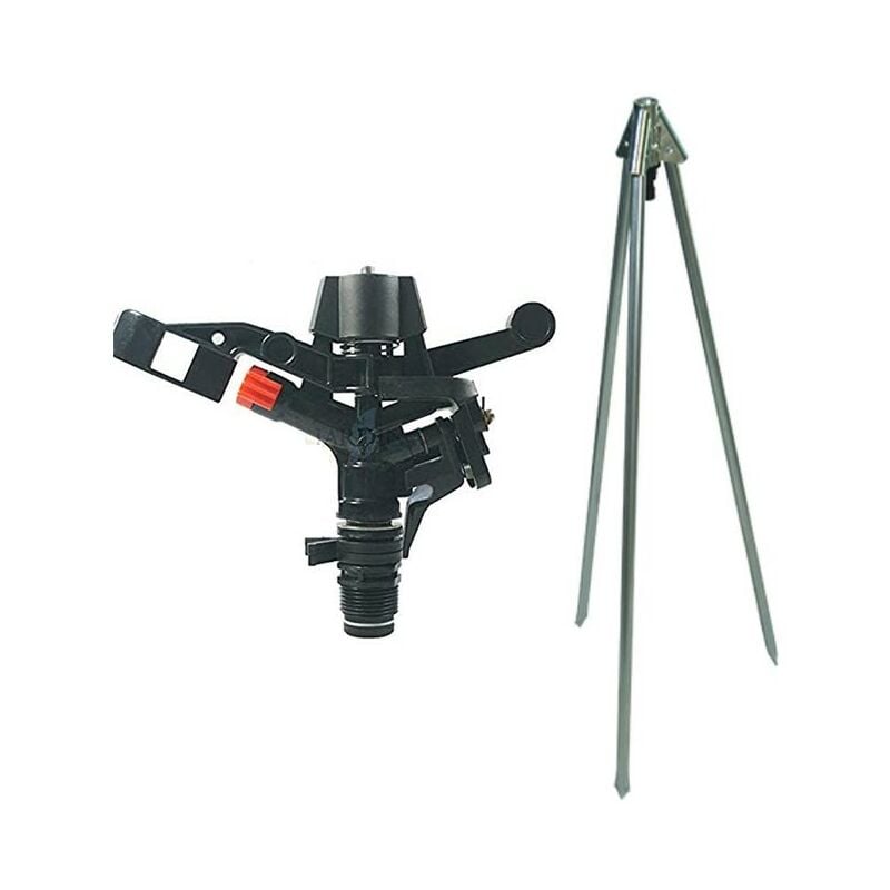 foto del prodotto suinga irrigatore agricoli 13 18 m. regolabile da 0 a 360 . filettatura maschio da 3 4 supporto per treppiede in met