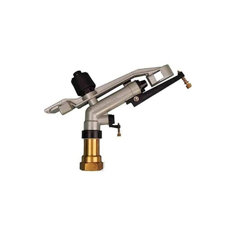 foto del prodotto suinga irrigatore agricolo 1 1 4 jolly in metallo. angolo di irrigazione circolare 360 . portata da 17 a 29 m. irrigatore a impulso