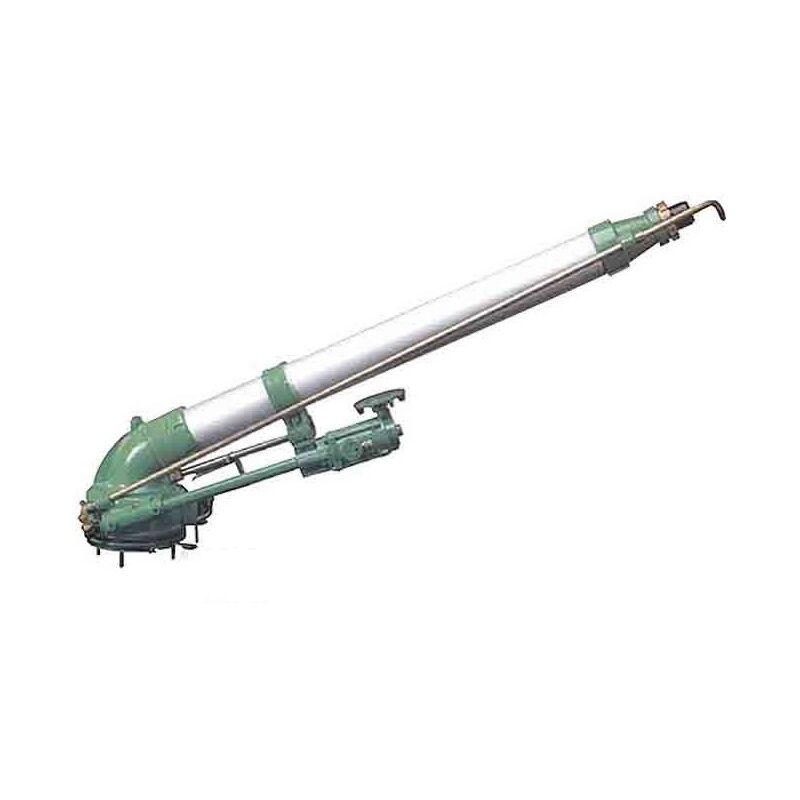 foto del prodotto suinga irrigatore agricolo gemini in metallo con flangia. angolo di irrigazione regolabile. portata da 56 a 78 m. irrigatore a impulso