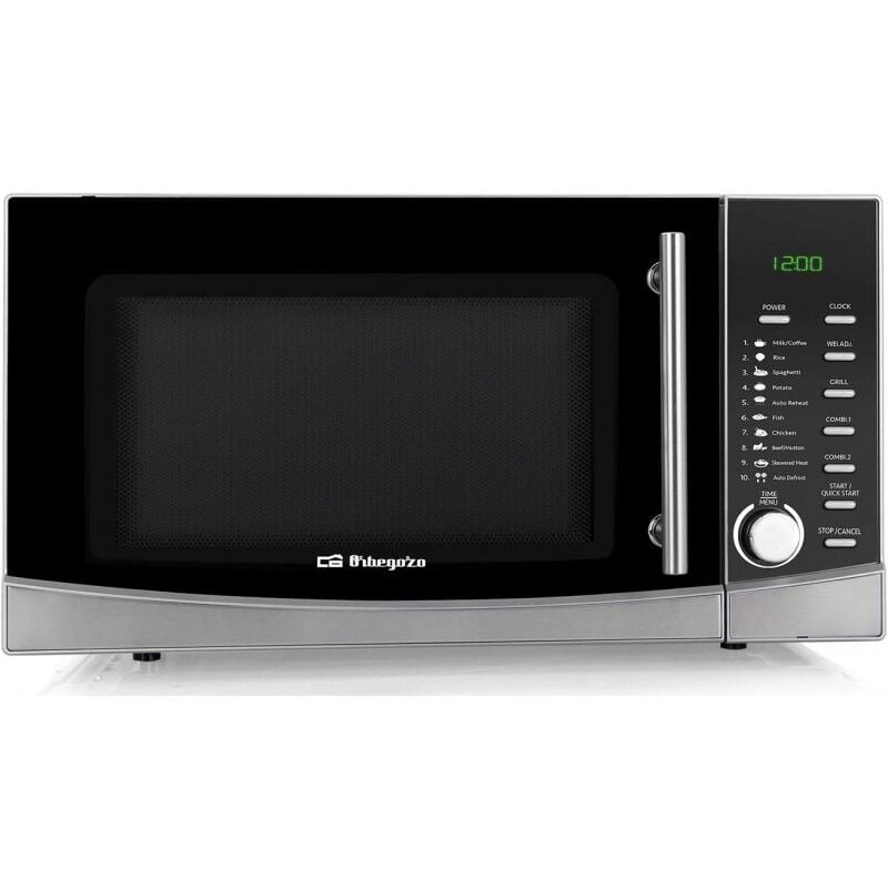 foto del prodotto suinga microonde orbegozo 1000w. capacit 34 l. grill 1300w. conchiglia argento.