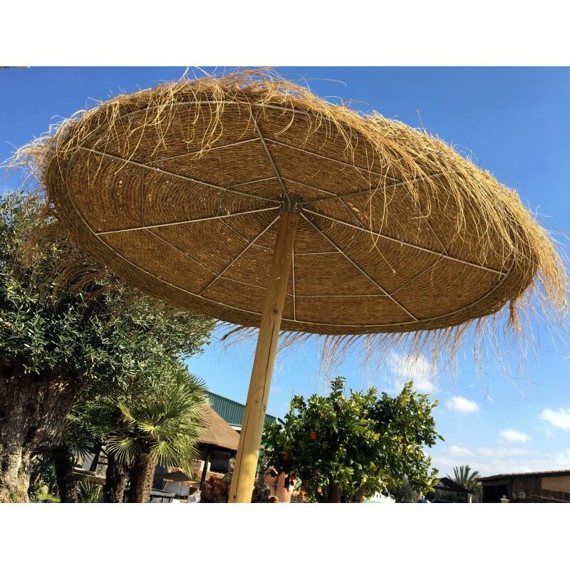 foto del prodotto suinga ombrellone da giardino in sparto da 2,20 metri, palo da 3 m x 10 cm.