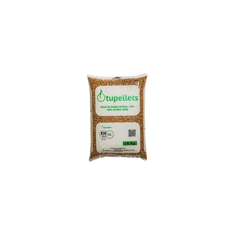 foto del prodotto suinga pellet di legno 100 naturale da 15 kg per riscaldamento. uso pratico, conveniente ed efficiente.