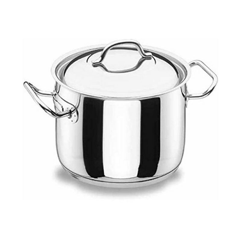 foto del prodotto suinga pentola lacor con coperchio professionale in acciaio inox, capacit 13,5 l, 32 cm
