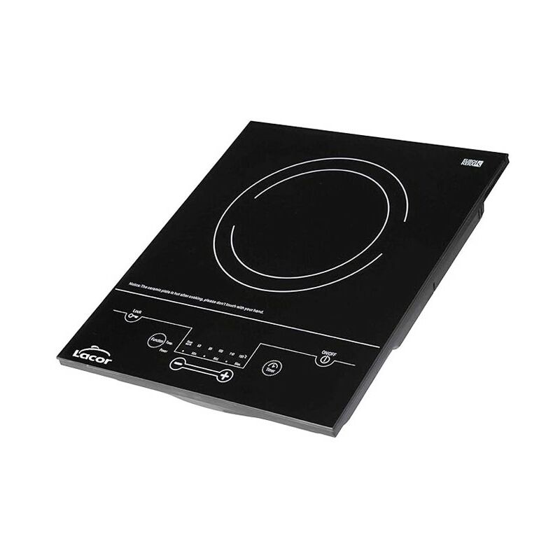 foto del prodotto suinga piano cottura in vetroceramica a induzione, potenza 2000w, con 6 livelli di potenza, colore nero