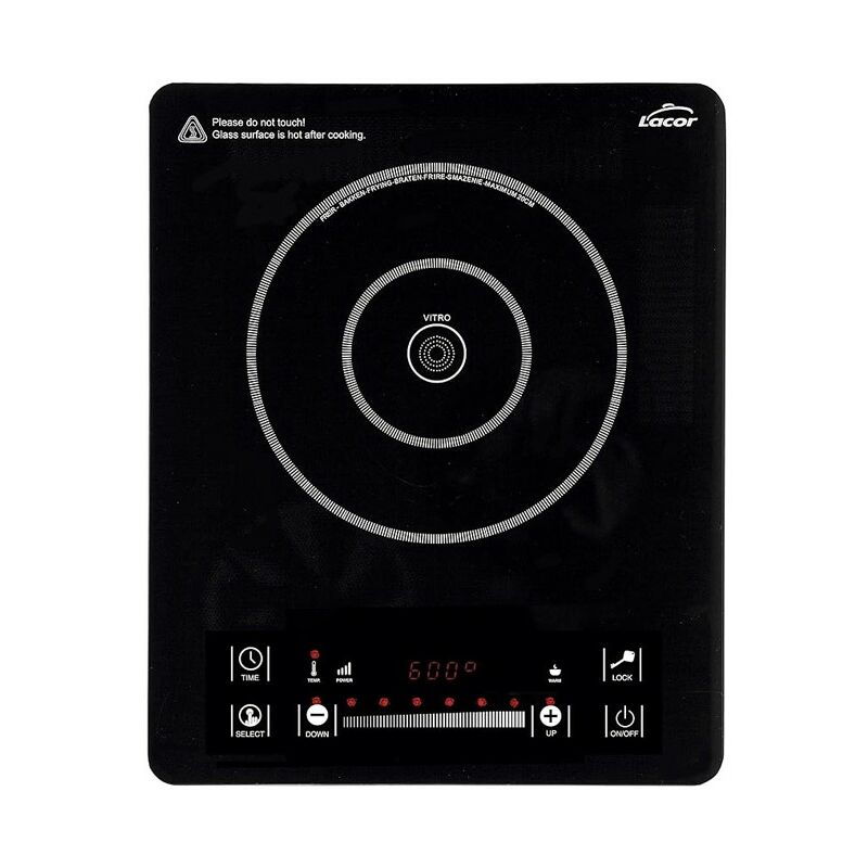 foto del prodotto suinga piano cottura in vetroceramica da tavolo energy, potenza 2000w, 10 20 cm, colore nero