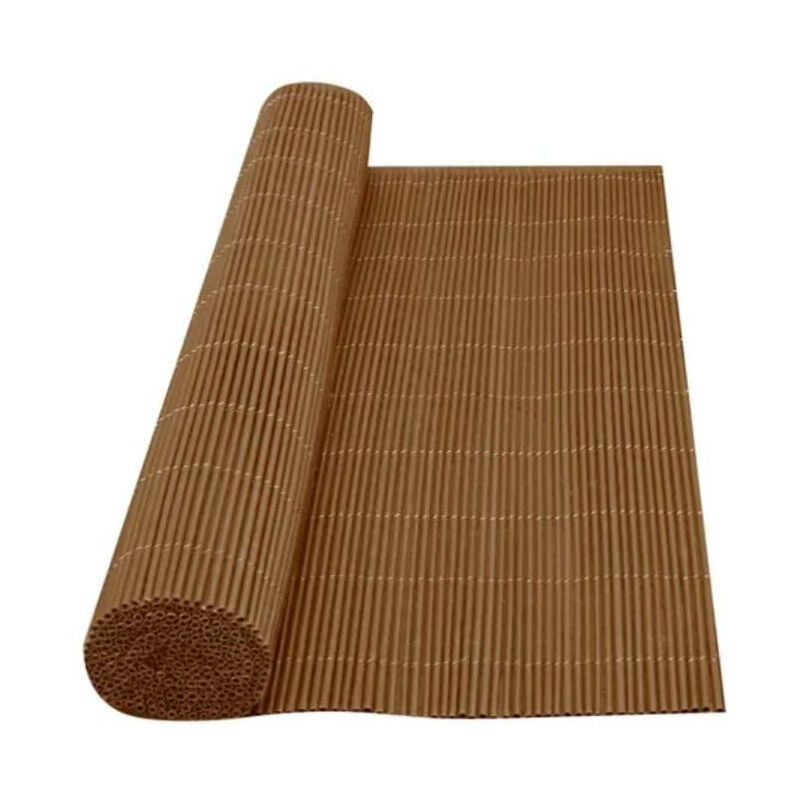 foto del prodotto suinga recinzione in vimini artificiale 1 x 3 metri, colore beige 1.300 gr m2, occultamento 90 , consigliata per l ombra o giardinatto