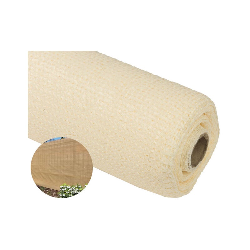 foto del prodotto suinga rete ombreggiante 1x5 m telo ombra 95 beige frangivista recinzione giardino tessuto ombra privacy antistrappo antivento