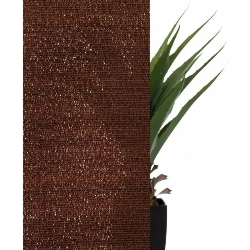 foto del prodotto suinga rete ombreggiante 1x50 m telo ombra 100 marrone frangivista recinzione giardino tessuto ombra privacy antistrappo