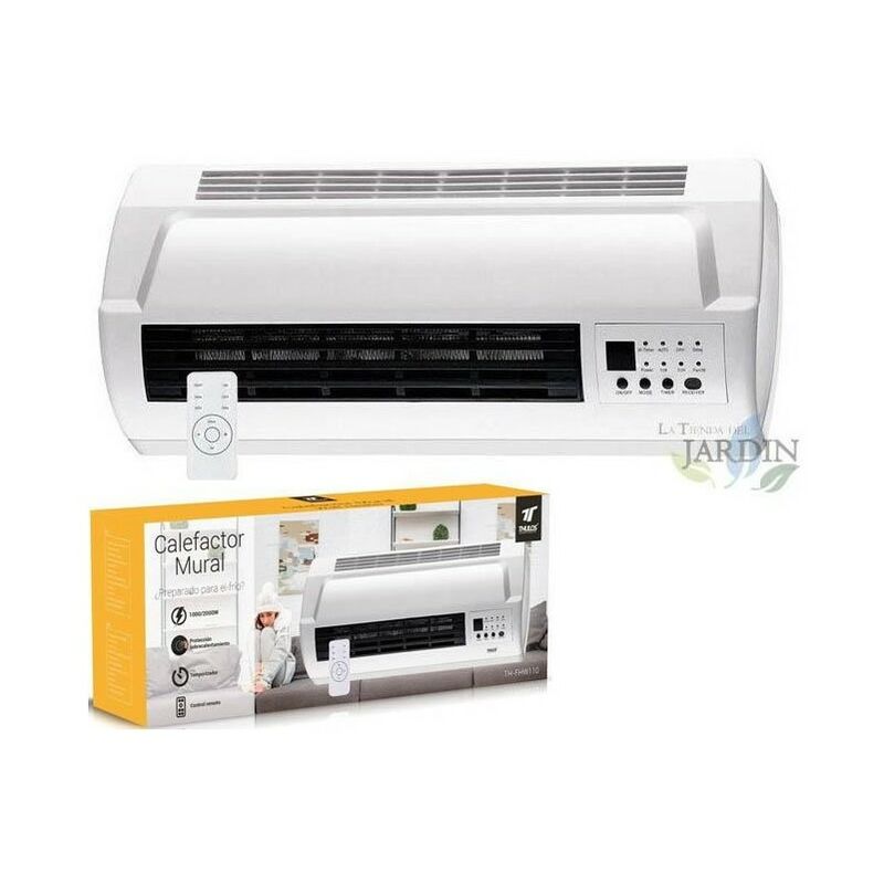 foto del prodotto suinga scaldabagno a parete da 1000 2000w con timer, kit di montaggio a parete incluso, misure 46x12x18 cm