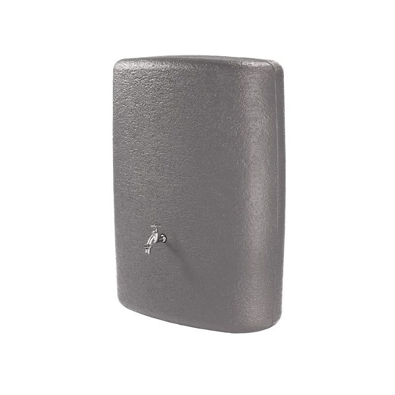 foto del prodotto suinga serbatoio per acqua piovana terranova graf. serbatoio decorativo per acqua piovana da 275 litri, 40x80x105 cm, grigio