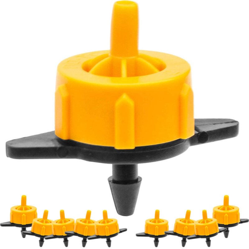 foto del prodotto suinga - set di 100 gocciolatore autocompensante 16 litri ora per irrigazione, smontabile. gocciolatore adatto alla microirrigazione