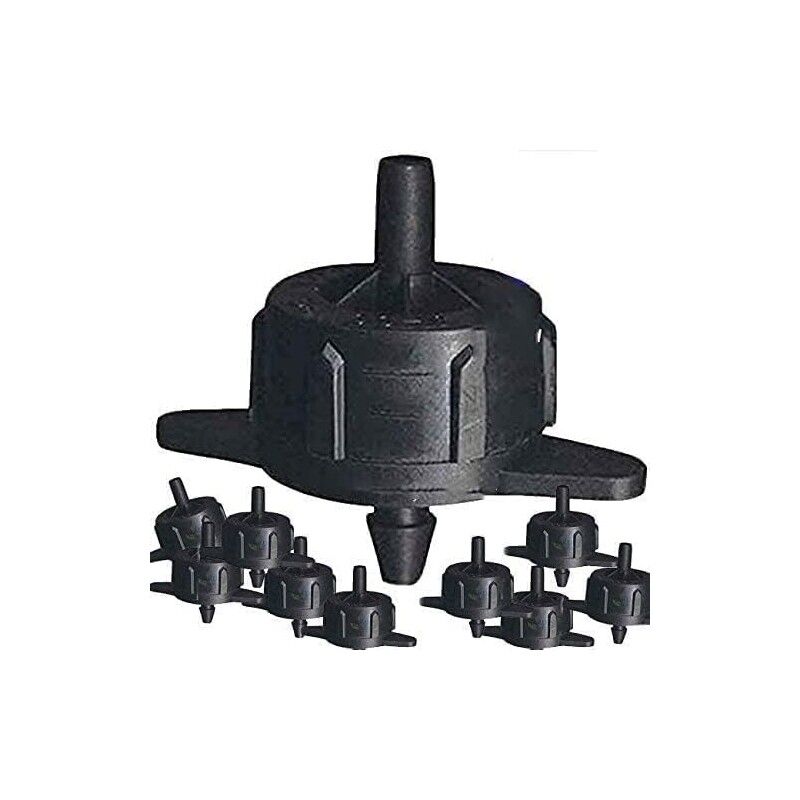 foto del prodotto suinga set di 100 gocciolatori autorigolanti 4 l h, gocciolatori di irrigazione in linea sistema micro
