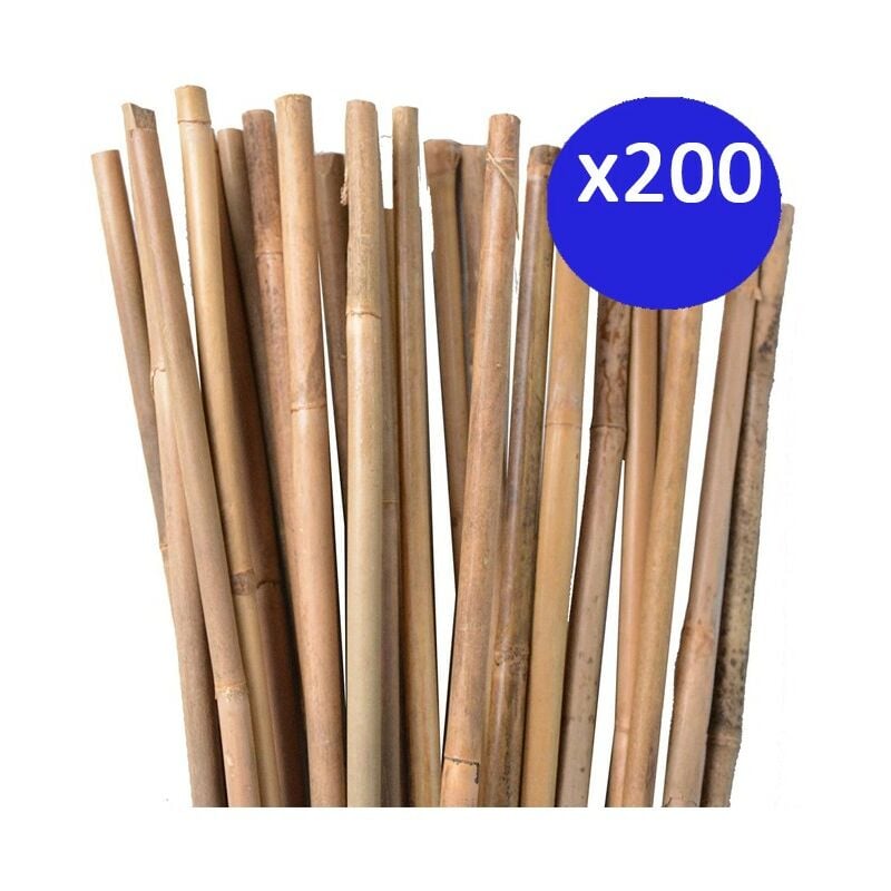 foto del prodotto suinga set di 200 tutori in bamb per piante 100 cm 8 10 mm canne di bamb , supporti per ortaggi, pomodori, alberi e giardinaggio