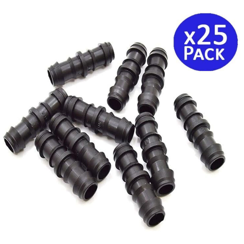 foto del prodotto suinga set di 25 collegamenti per irrigazione a goccia 20 mm connettore dritto per tubo e tubo di irrigazione unione sicura e resi