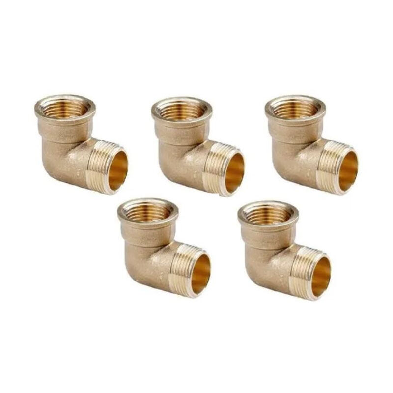 foto del prodotto suinga set di 4 gomito in ottone maschio femmina 1 accessorio in ottone aenor curva filettata 1 unione per tubi irrigazione