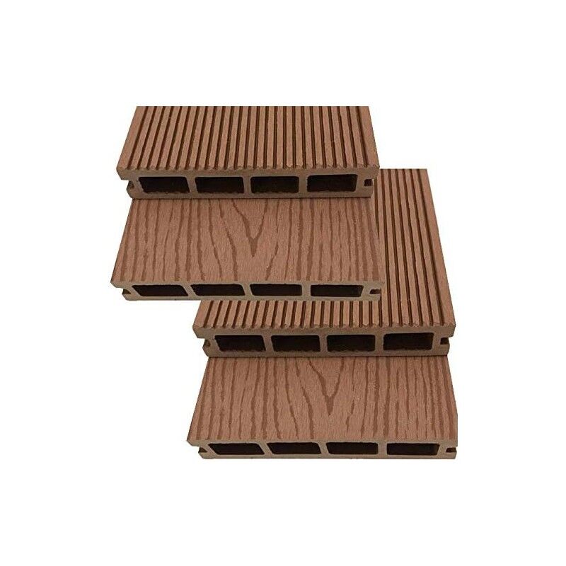 foto del prodotto suinga set di 4 plancia da giardino in legno composito 200 x 14,6 x 2,5 cm