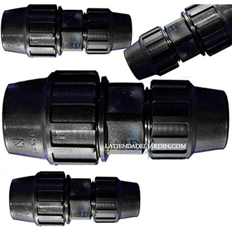 foto del prodotto suinga set di 4 raccordo in polietilene 25 a 20 mm connettore per tubo sistema di irrigazione unione per tubi irrigazione