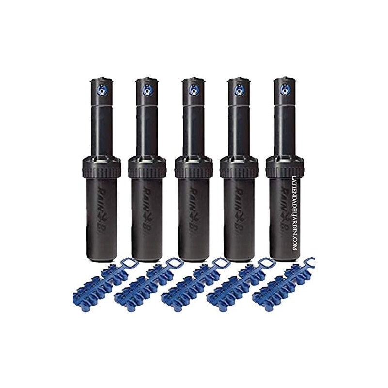 foto del prodotto suinga set di 5 irrigatore rain bird 5004 pc plus. turbina con gittata da 7,6 a 15,2 metri. filettatura femmina 3 4 .