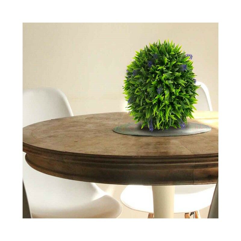 foto del prodotto suinga sfera decorativa viola da 38 cm per completare la vostra decorazione interna o esterna. aspetto naturale della pianta