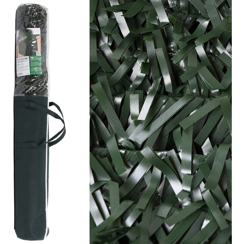 foto del prodotto suinga siepe artificiale standard a foglia larga con 90 stecche. 2 x 3 metri. oscuramento 85 