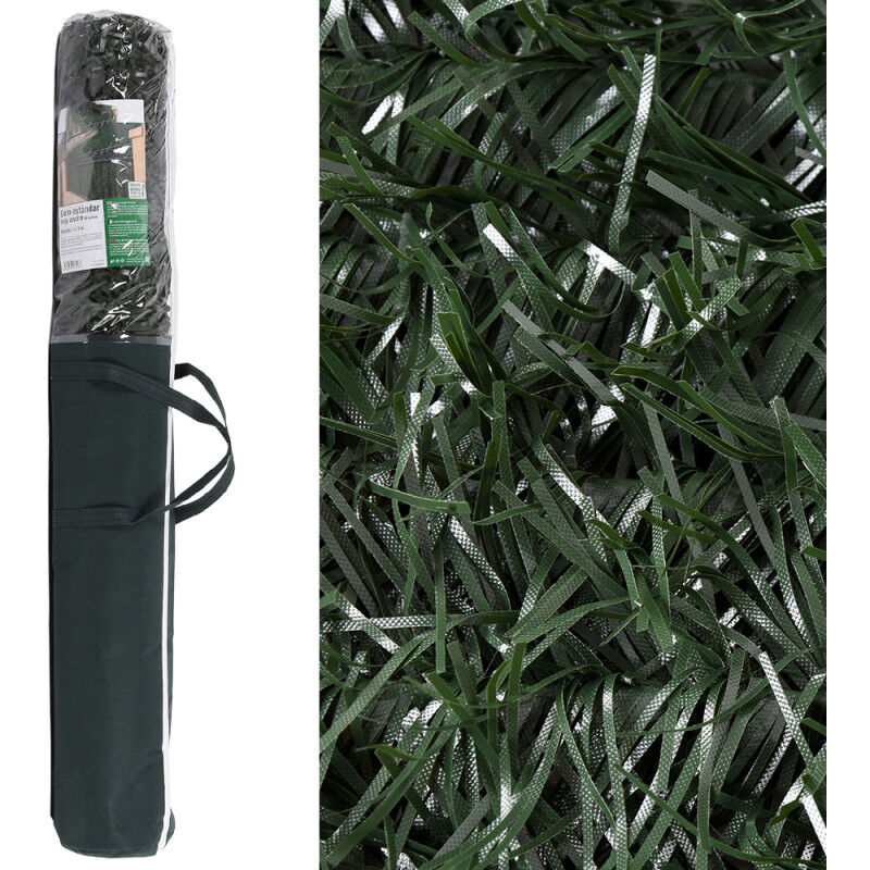foto del prodotto suinga siepe artificiale standard a foglia sottile con 90 stecche. 1,2 x 3 metri. oscuramento 85 