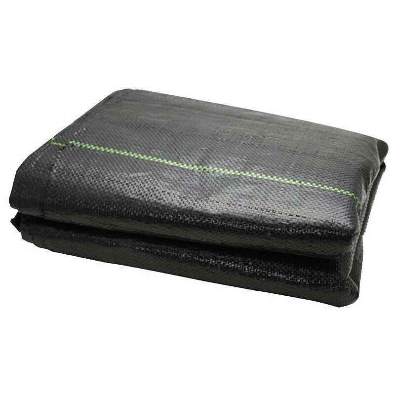 foto del prodotto suinga telo anti erbacce nero telo pacciamatura biodegradabile 1 x 25m, 105 gr m2 rete resistente tessuto non tessuto anti erbacce