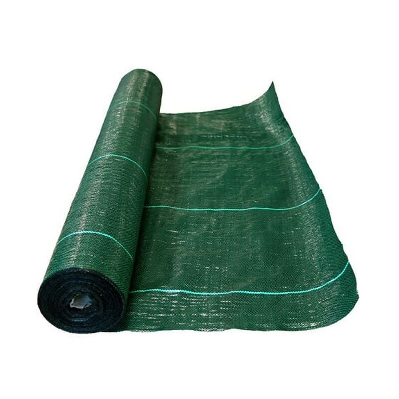 foto del prodotto suinga - telo anti erbacce verde - telo pacciamatura biodegradabile 2.10 x 25m, 90 gr m2 - rete resistente tessuto non tessuto anti erbac