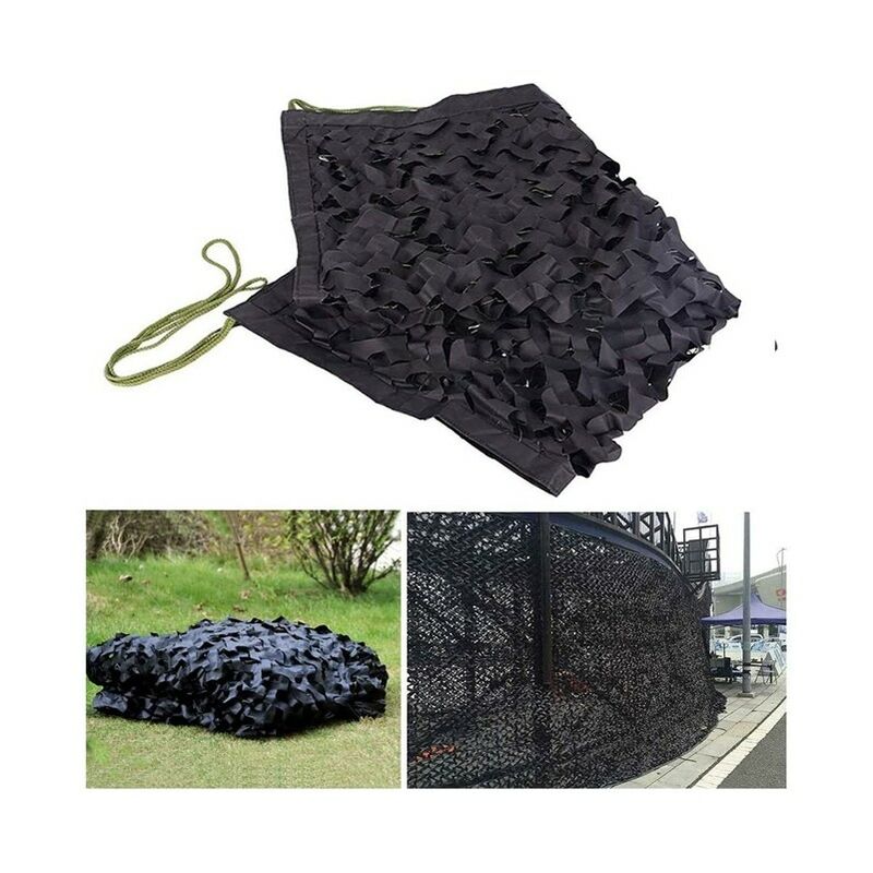 foto del prodotto suinga tenda da giardino a vela mimetica nera reversibile 3 x 4 m, 120gr m2 uv