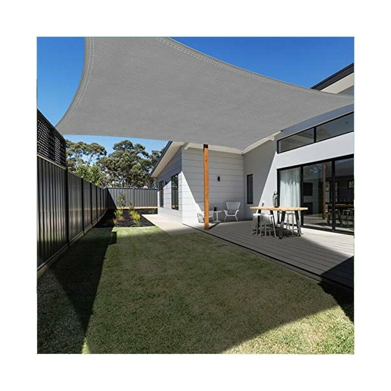 foto del prodotto suinga tenda rettangolare impermeabile in poliestere 4 x 6 m, grigio165 gr m2 tenda da giardino uv