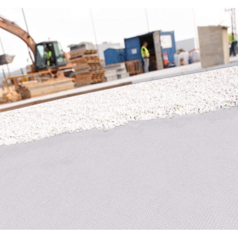 foto del prodotto suinga tessuto da pacciamatura contro le erbacce 10 x 1,2 m in fibre di polipropilene tessute anti uv 100 g m , bianco