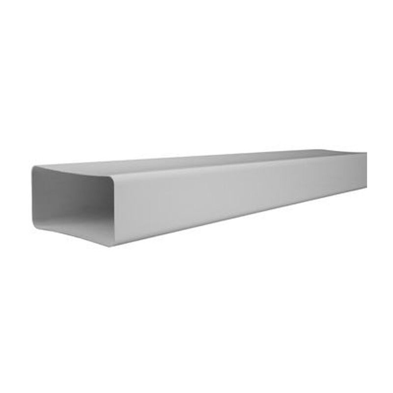 foto del prodotto suinga tubo piatto rettangolare pvc 55x110mm 1,5 metri condotto di ventilazione rigido ignifugo e autoestinguente