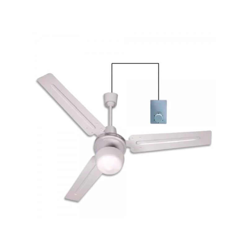 foto del prodotto suinga ventilatore da soffitto con luce 120 cm 60w, comando filare