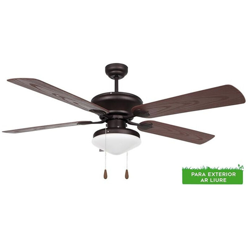 foto del prodotto suinga ventilatore da soffitto da esterno orbegozo con luce, 5 pale, potenza 60 w e 3 velocit .