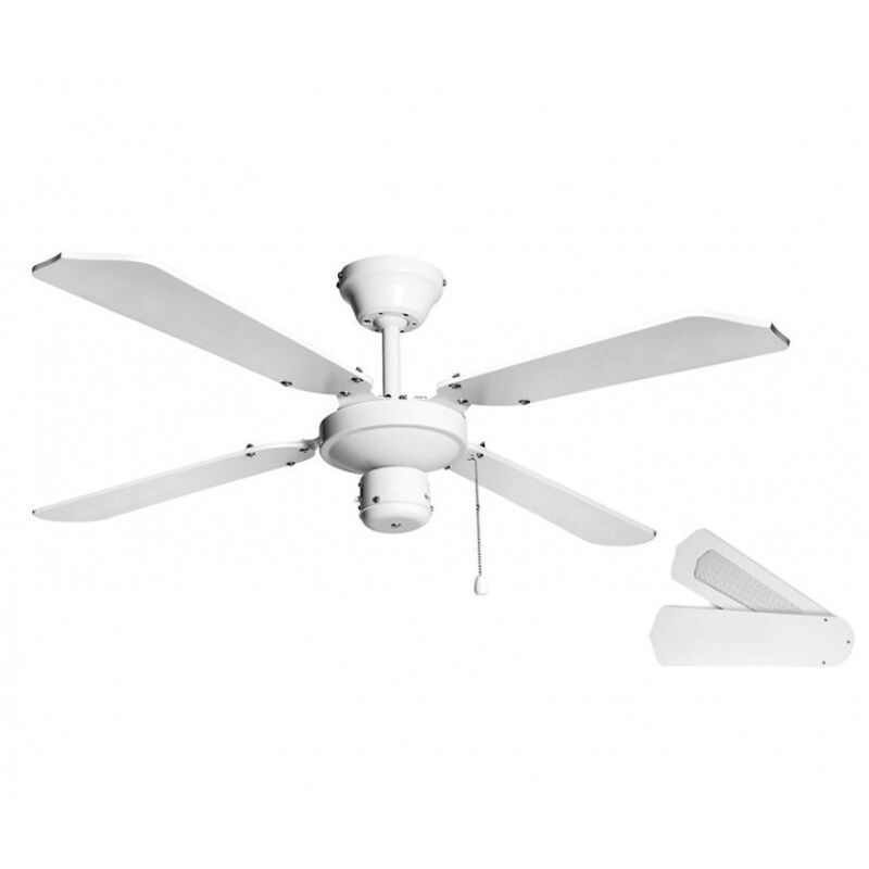 foto del prodotto suinga ventilatore da soffitto senza luce, bianco, diametro 105 cm, 4 pale reversibili e 3 velocit 