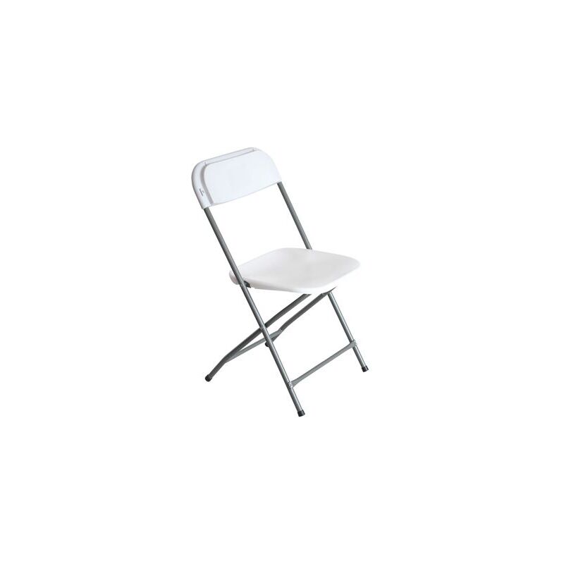 foto del prodotto sungarden sedia pieghevole in resina 80x50x45cm colore bianco