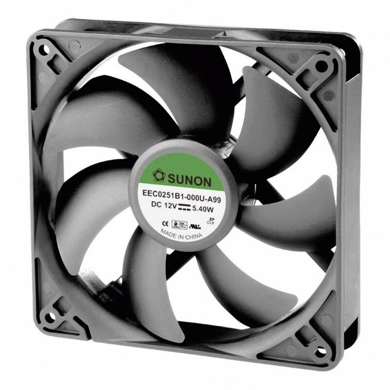 foto del prodotto sunon eec0251b1 000u a99 ventola assiale 12 v dc 183.83 m h l x l x a 120 x 120 x 25 mm