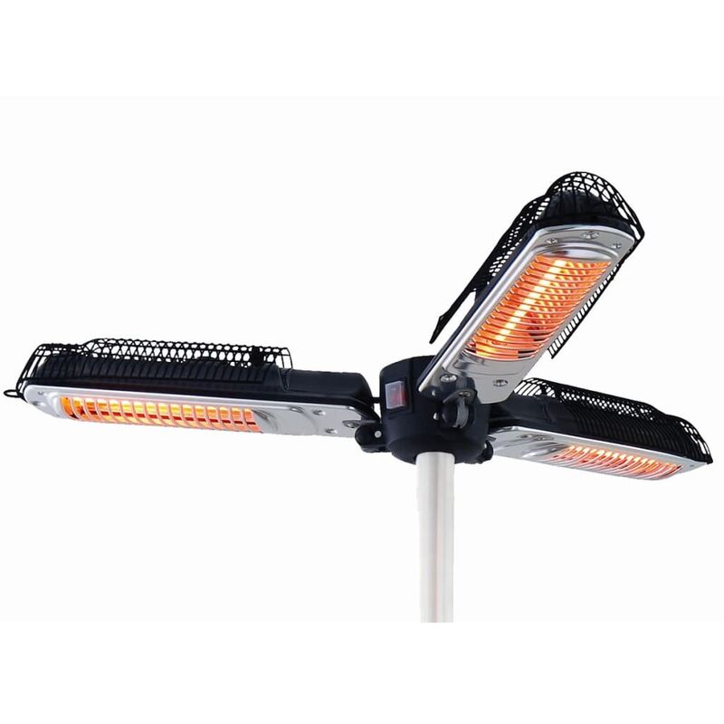 foto del prodotto sunred radiatore a fungo 2000 w alogeno nero e argento ph10
