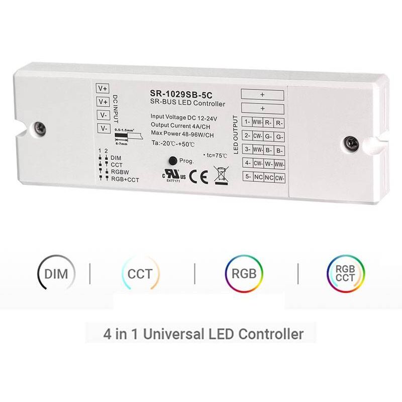 foto del prodotto sunricher controller bluetooth 12 24v monocolore cct rgbw rgbcct 4 in