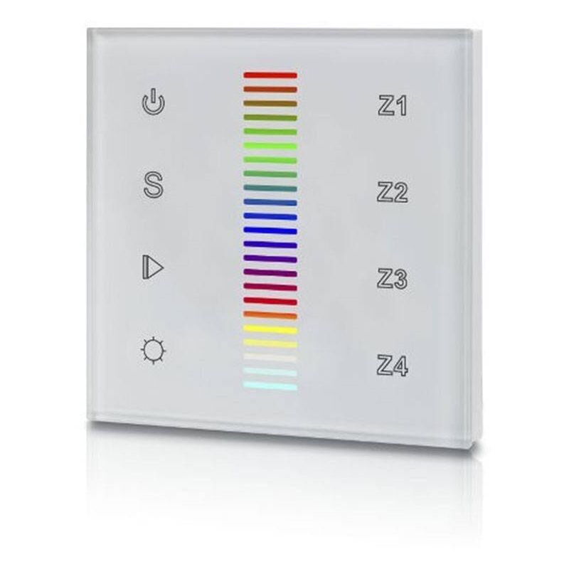 foto del prodotto sunricher interruttore tattile rgb 12 24v dc 4 zone dali rgb touch color