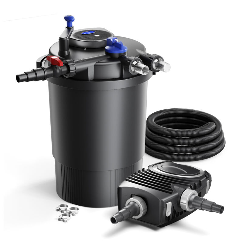 foto del prodotto sunsun set per laghetti filtro cpf-30000 60000l 55w uvc pompa neo12000 tubo