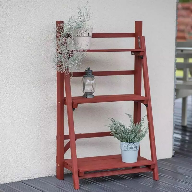 foto del prodotto sunwood fioriera a ripiani da esterno in legno di pino 58x32xh100cm