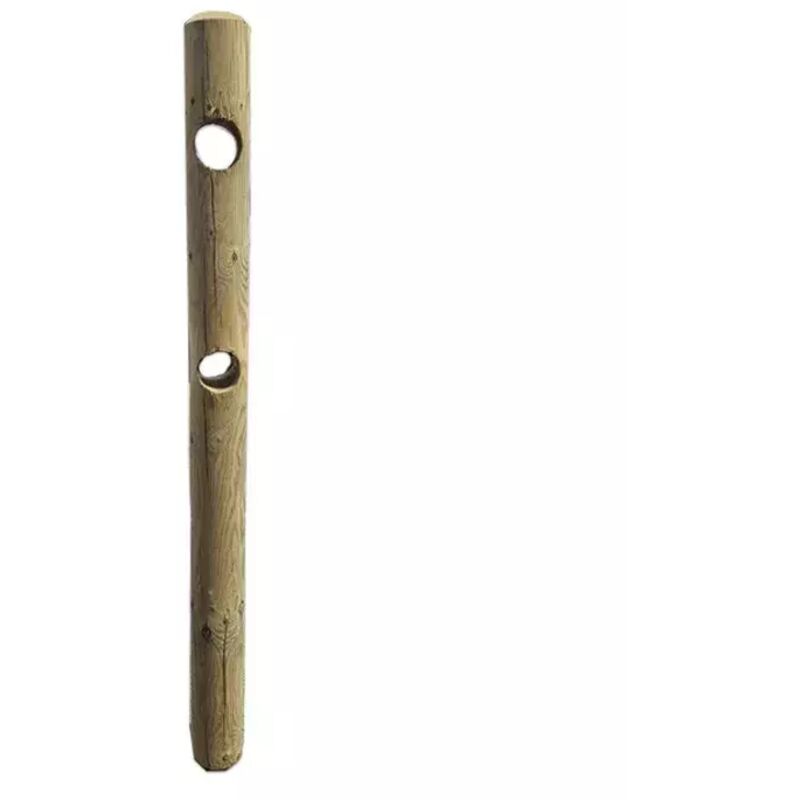 foto del prodotto sunwood palo tondo in legno da 12 cm, a 2 fori passanti da 8 cm, 150 cm