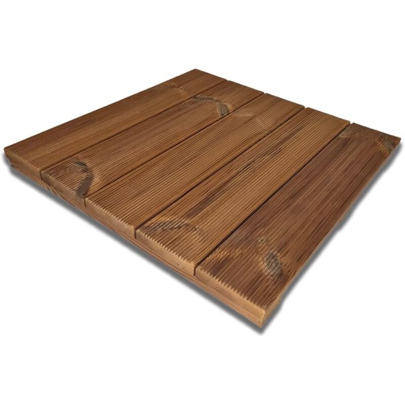 foto del prodotto sunwood pedana antiscivolo per doccia 60x60 cm in legno thermo wood